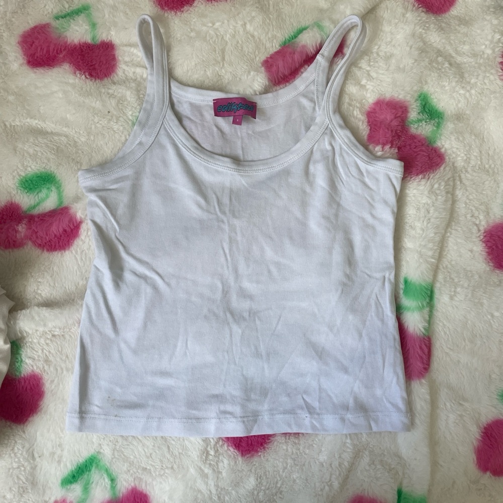 Edikted White Tank Top